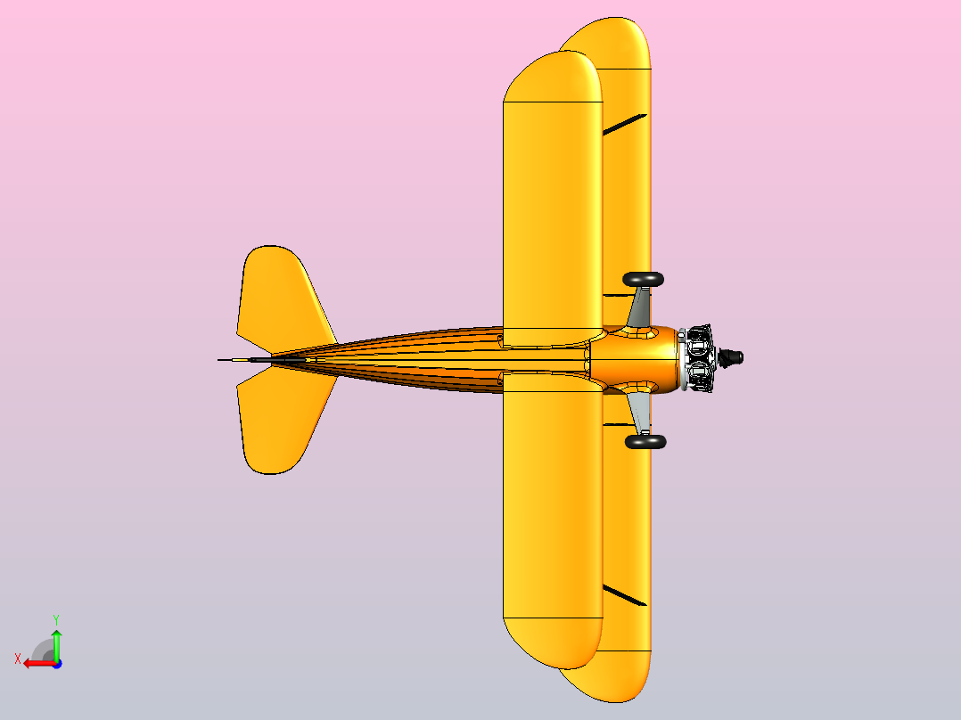 RC 波音斯蒂尔曼 PT-17 160CC 星形燃气发动机，20 公斤怪物后视图