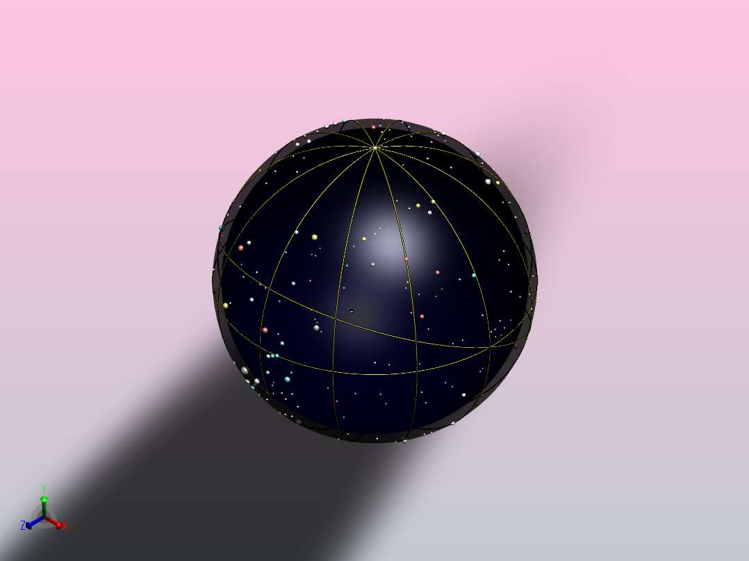 星际地球仪正等轴测图