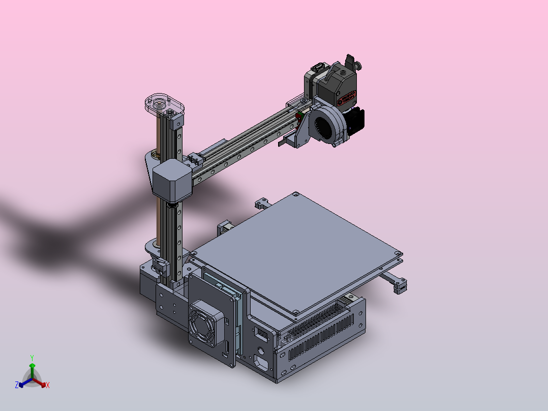 机器人minimalistic-3d-打印机正等轴测图