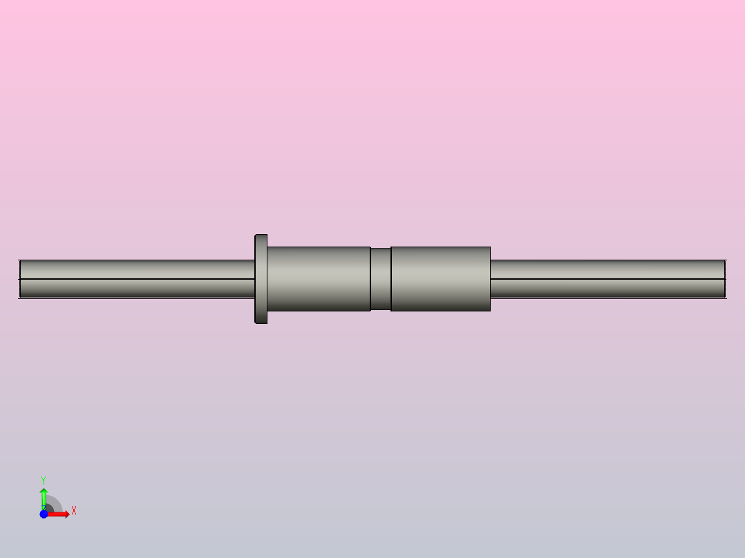 DKFZD6330-5滚珠丝杆3D模型前视图
