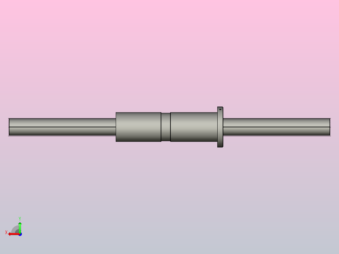 DKFZD6330-5滚珠丝杆3D模型后视图