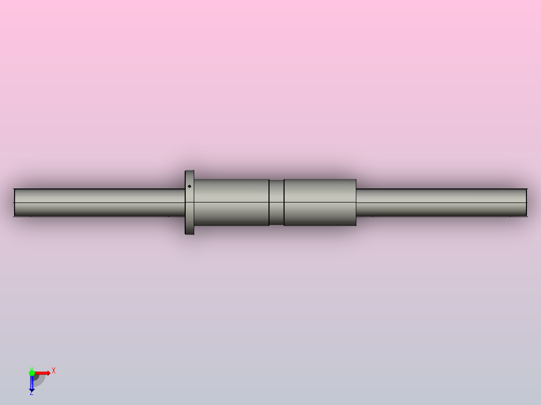 DKFZD6330-5滚珠丝杆3D模型俯视图