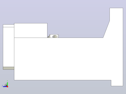 电机100W机壳_1右视缩略图