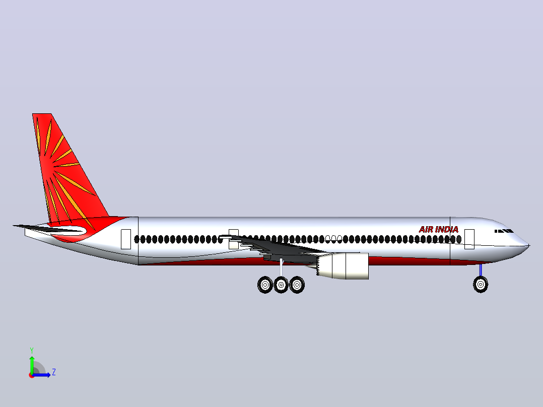 印度航空171航班左视图