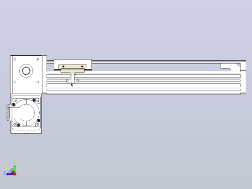 皮带直线轴半封闭可选导轨TPA-HNB-85S-90-L250-LP-C-P20-N3右视缩略图