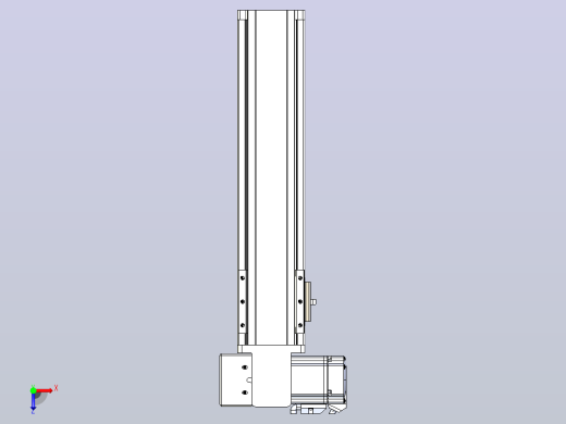 皮带直线轴半封闭可选导轨TPA-HNB-85S-90-L250-LP-C-P20-N3俯视缩略图
