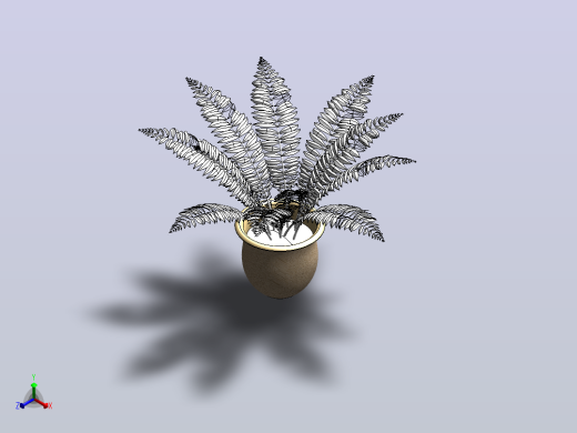 室内植物-大型蕨类植物正等轴测缩略图