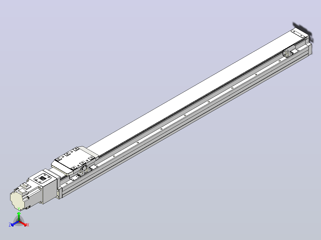 滚珠丝杠直线轴内置导轨TPA-GCR-80-1610C-L850-M-M40-N3主视图