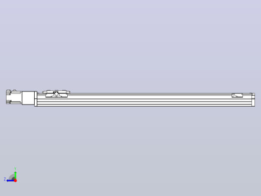 滚珠丝杠直线轴内置导轨TPA-GCR-80-1610C-L850-M-M40-N3右视缩略图