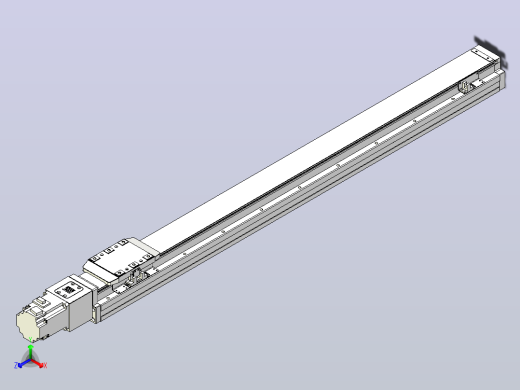 滚珠丝杠直线轴内置导轨TPA-GCR-80-1610C-L850-M-M40-N3正等轴测缩略图