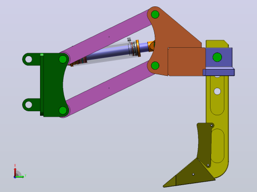 D80A-12推土机松土器的设计（SW+CAD+说明书）