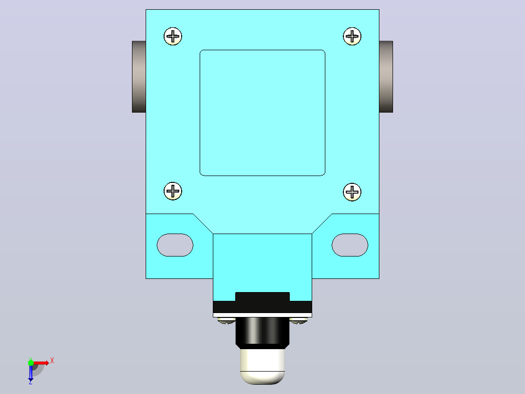 LSA-001(机械限位开关)行程开关俯视图