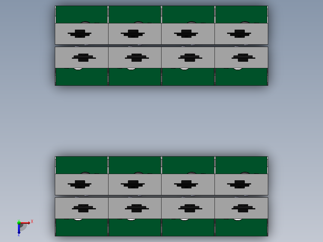 PCB工作台俯视图