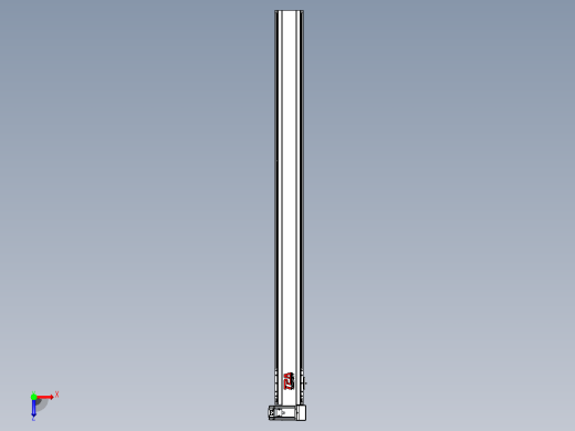 皮带直线轴半封闭可选导轨TPA-HNB-120D-110-L1450-RU-C-P40-N3俯视缩略图