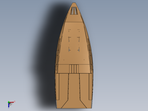 B-695剖视图船体俯视缩略图