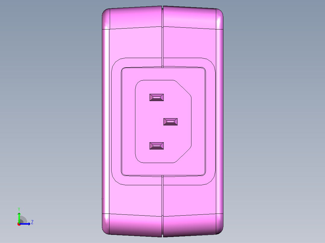 明纬电源适配器GST120A24-P1M左视图