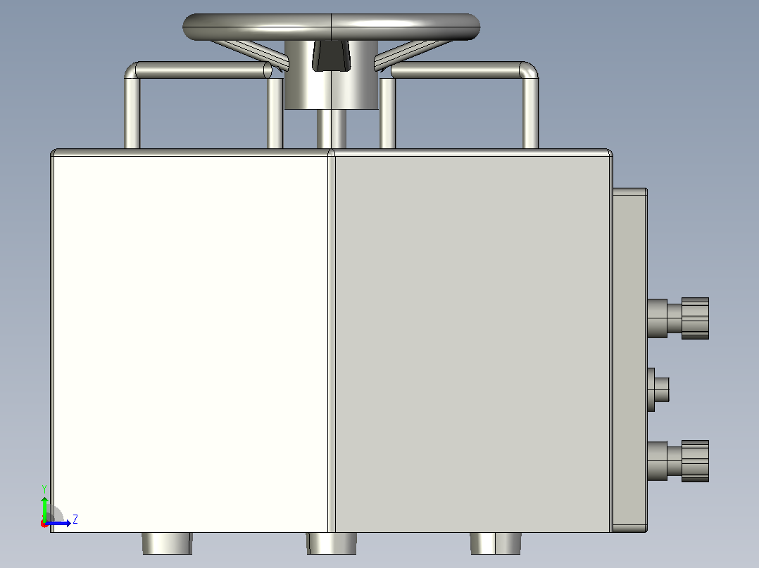 TDGC2J-3接触调压器三维模型202011左视图