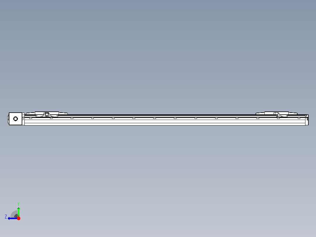 皮带直线轴双滑块型TPA-GCBS-120-P70-L450-DR-M20-N3右视图