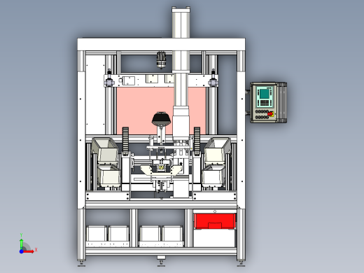 一汽大众奥迪汽车滑轨预装工作站前视缩略图