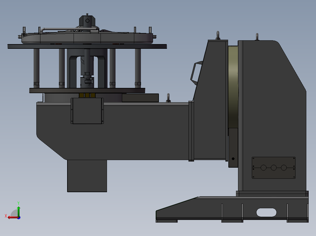 K3473-L型变位机后视图