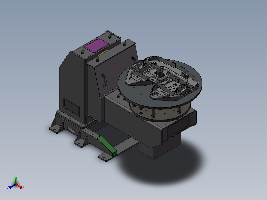 K3473-L型变位机正等轴测图