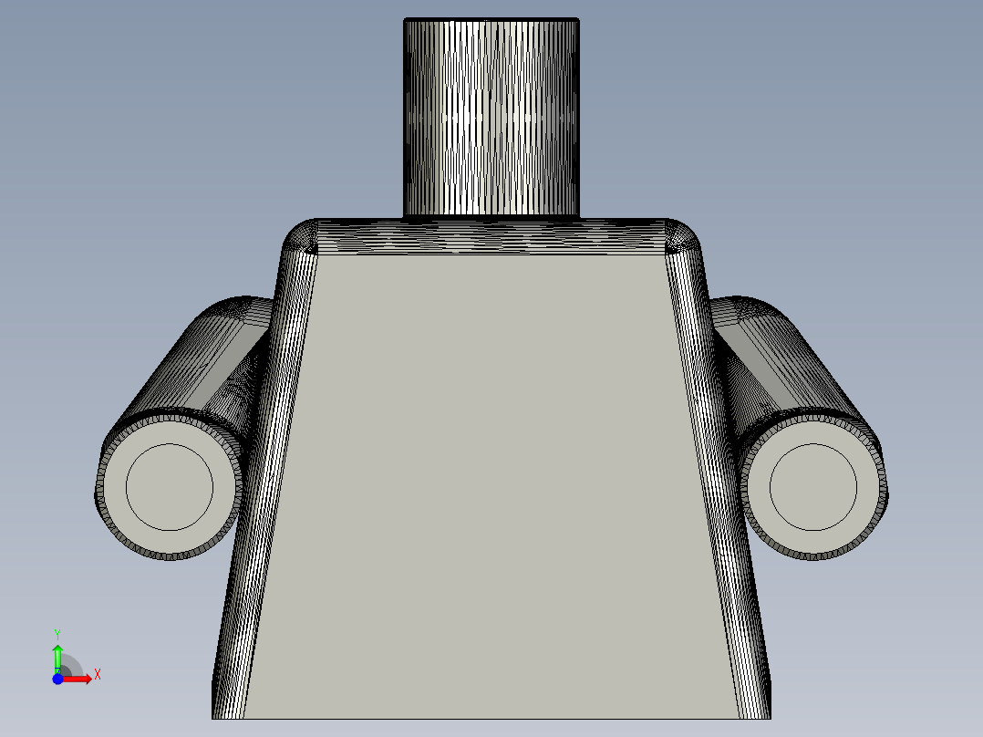 可3D打印创意玩具浴室纸巾架前视图