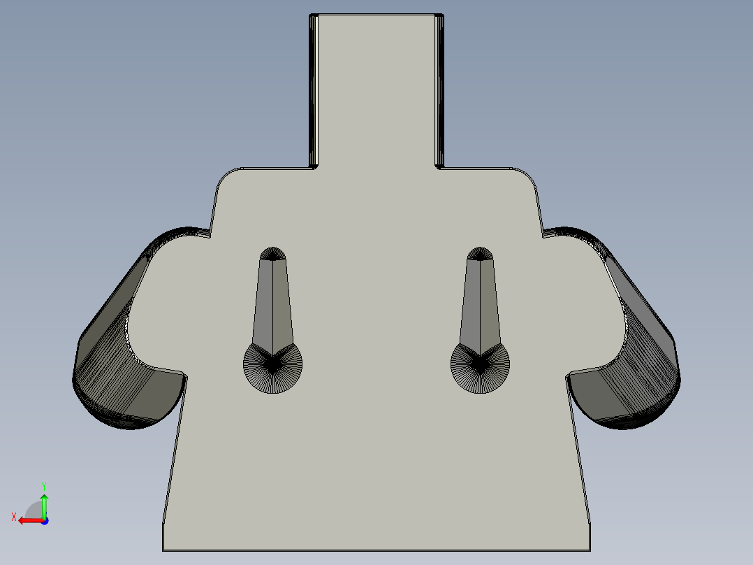 可3D打印创意玩具浴室纸巾架后视图