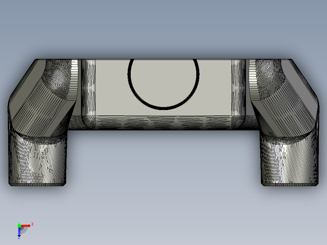 可3D打印创意玩具浴室纸巾架俯视图