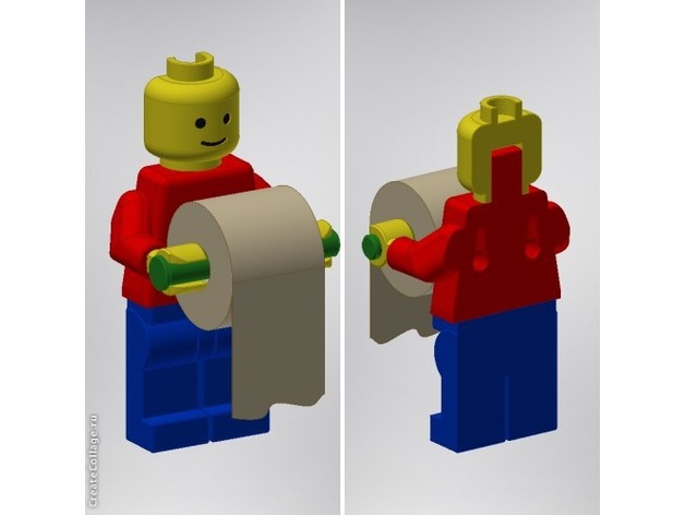 可3D打印创意玩具浴室纸巾架