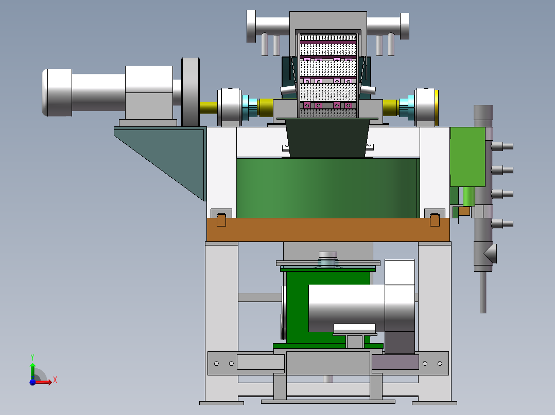 高梯度磁选机sw16可编辑前视图