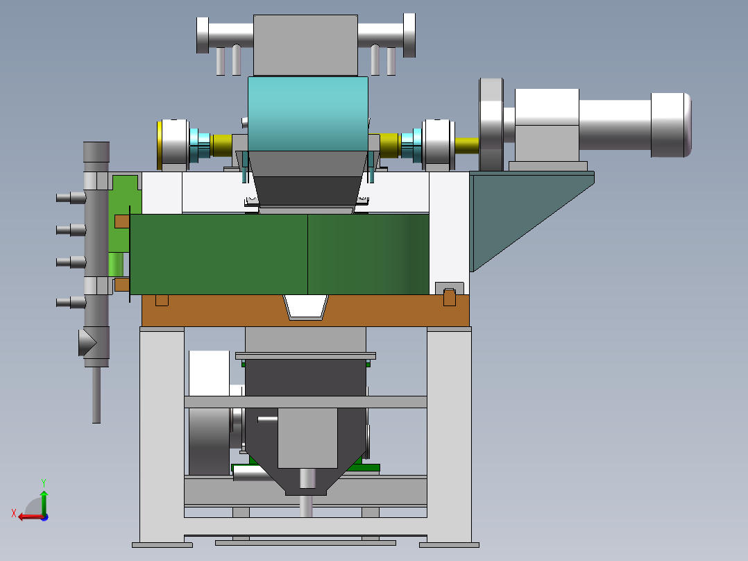 高梯度磁选机sw16可编辑后视图