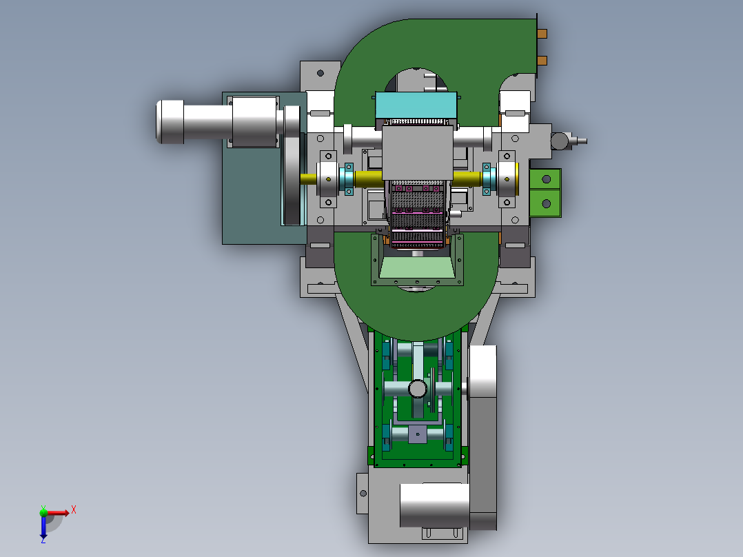 高梯度磁选机sw16可编辑俯视图