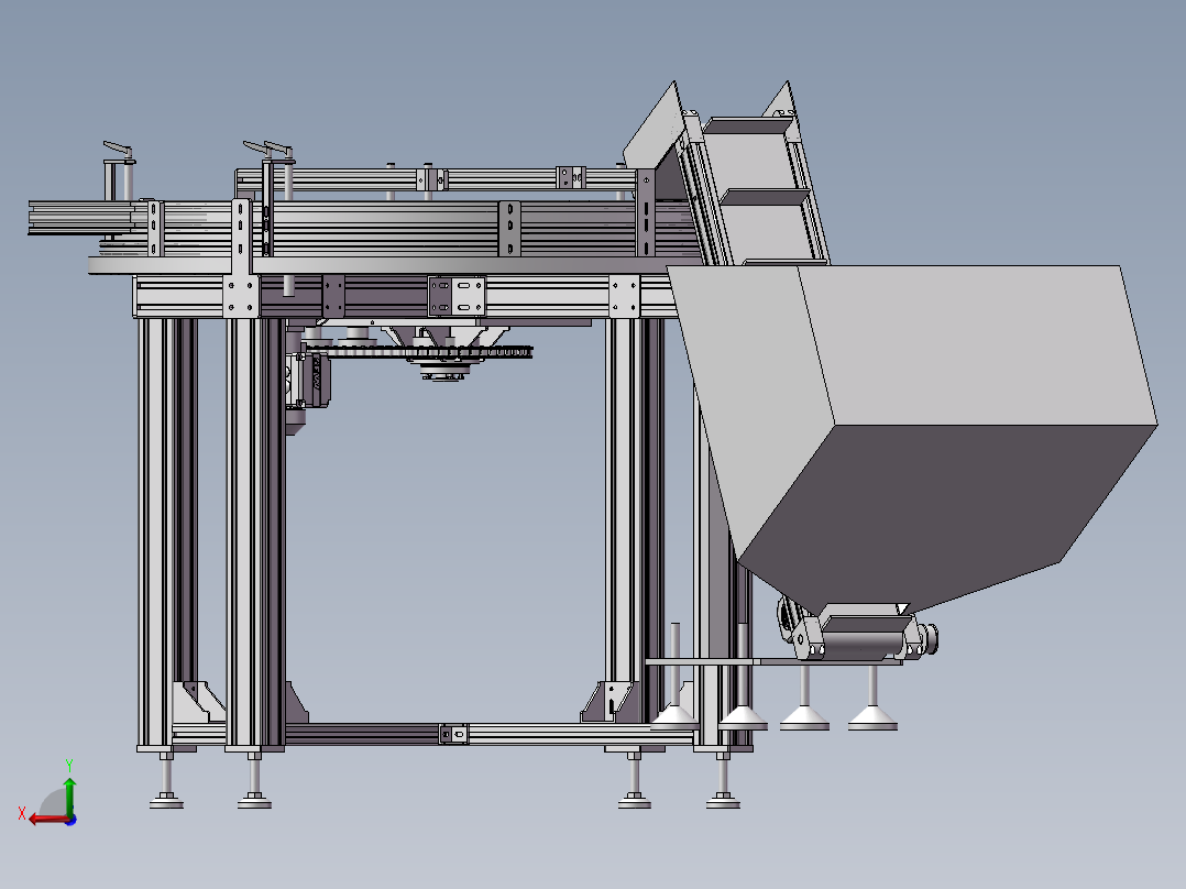 旋转上料分拣机2018可编辑后视图