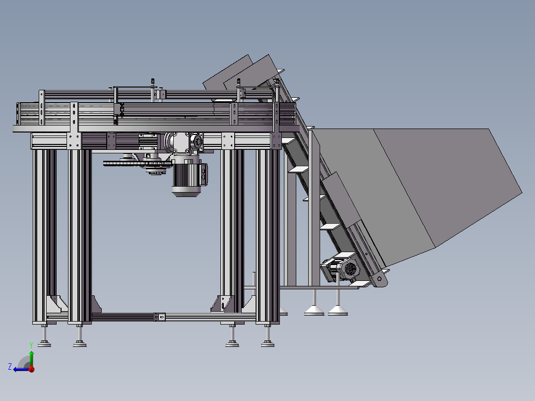 旋转上料分拣机2018可编辑右视图