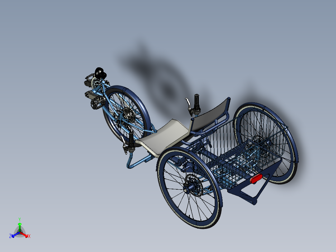 Aptilla脚踏卧式三轮车