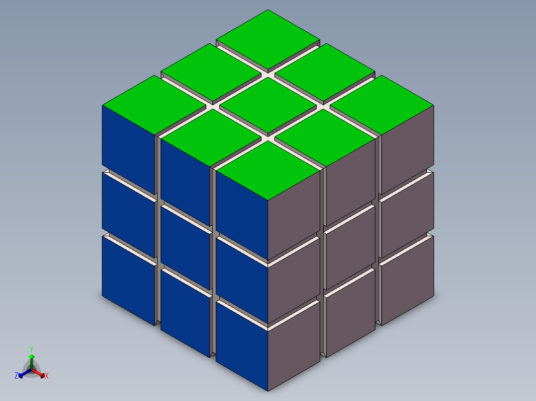 魔方正等轴测图