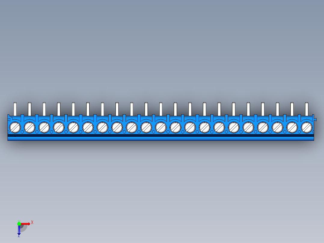 DEGSON DG302 系列 5.0 接线端子-DG302R-5.0-21P-12-00AH俯视图