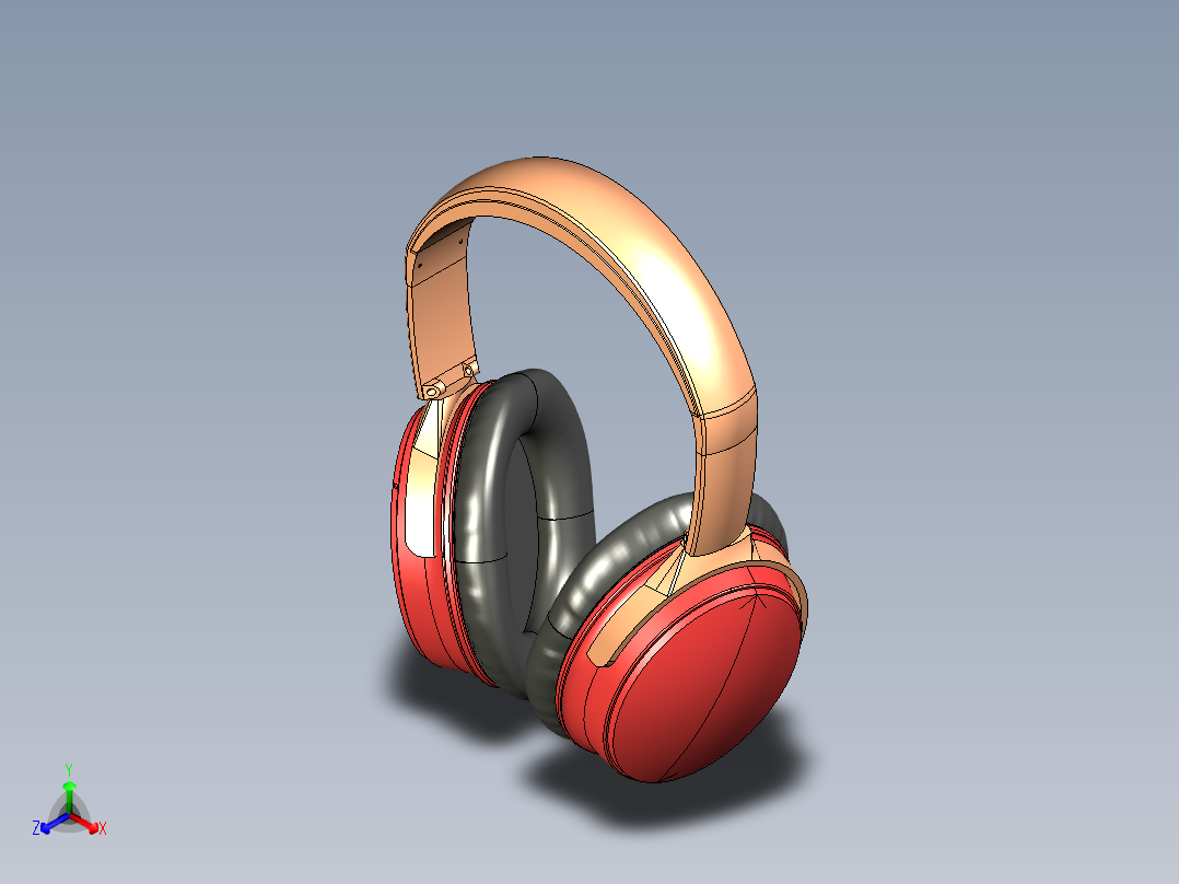 耳机模型图正等轴测图