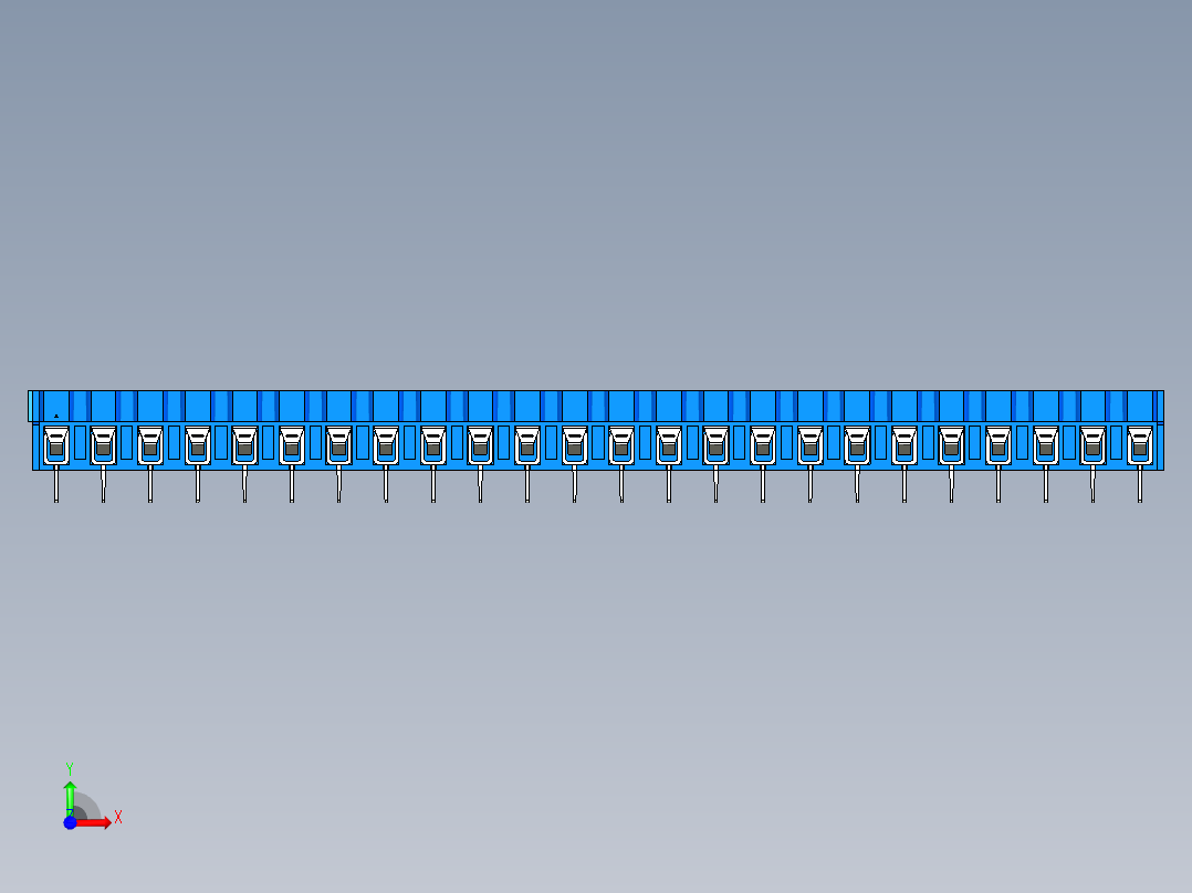 DEGSON DG365 系列 7.5mm 接线端子-DG365-7.5-24P-12-00AH前视图