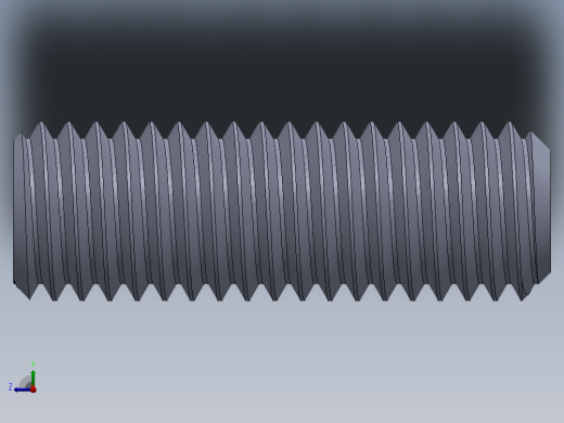 UNC 平头紧定螺钉-UNC SET SCREW 0.500 x1.500.SLDPRT右视缩略图