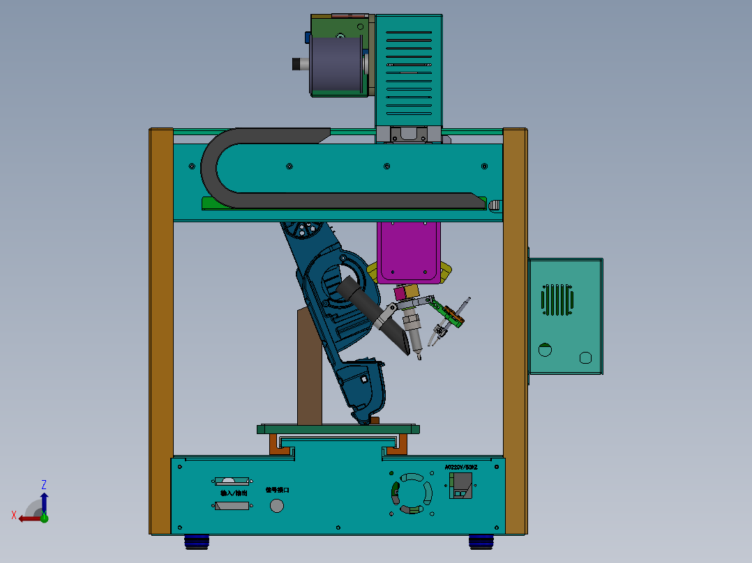 三轴焊接机300后视图