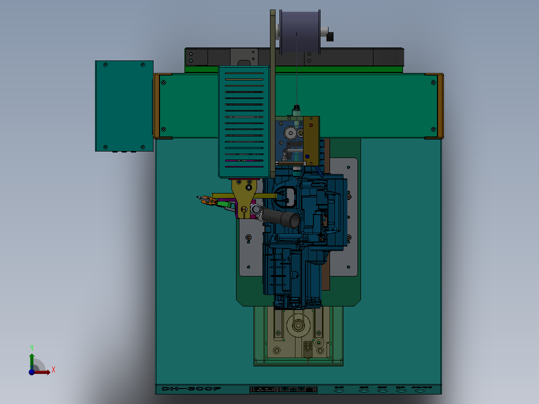 三轴焊接机300俯视图