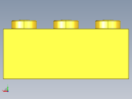 乐高套装 4421基本积木-362224 Bright Yellow Brick 1 x 3.STEP后视缩略图