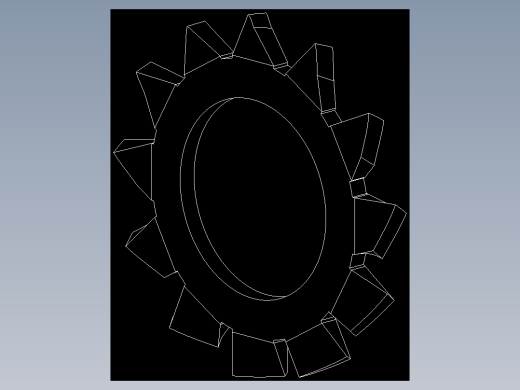EXTERNAL TOOTH LOCK WASHER for M8 SCREW