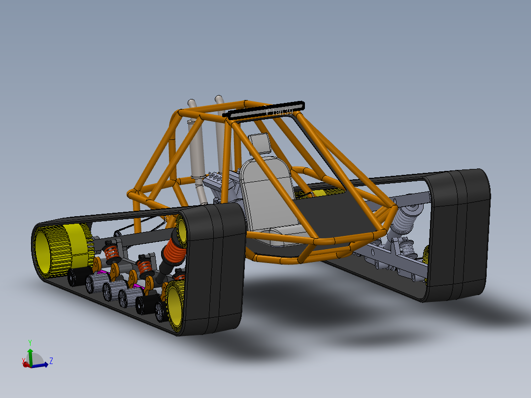 简三角履带钢管车