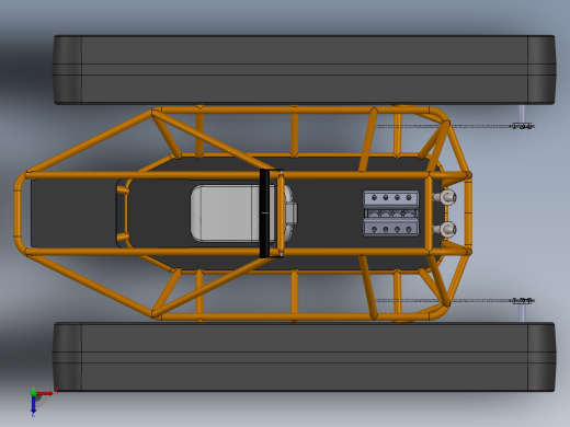 简三角履带钢管车俯视缩略图