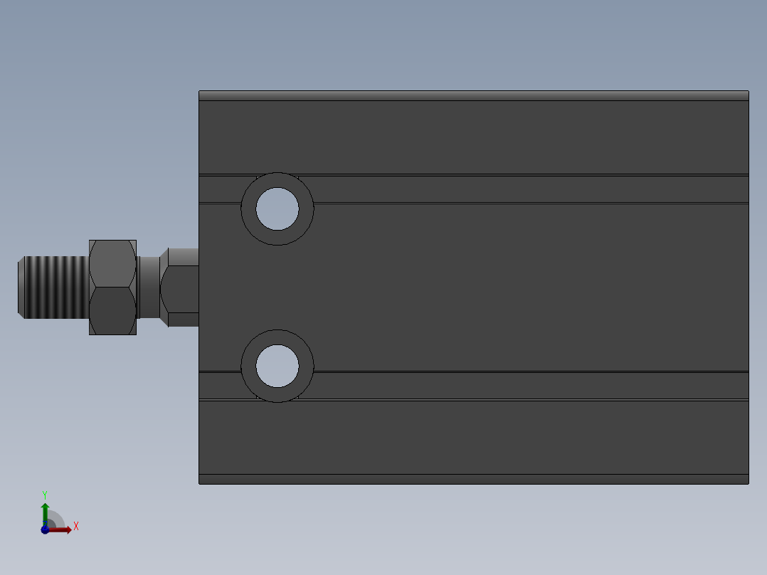 气缸MD25x20SB前视图