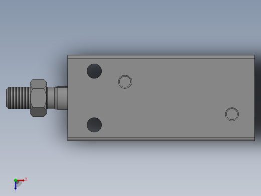 气缸MD25x20SB俯视缩略图