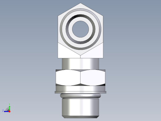 卡套式工业通用硬管接头EO_Adjustable_locknut_branch_tee_TEE12SMOROMDCF右视缩略图