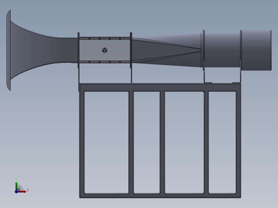音速风洞（风机）前视图